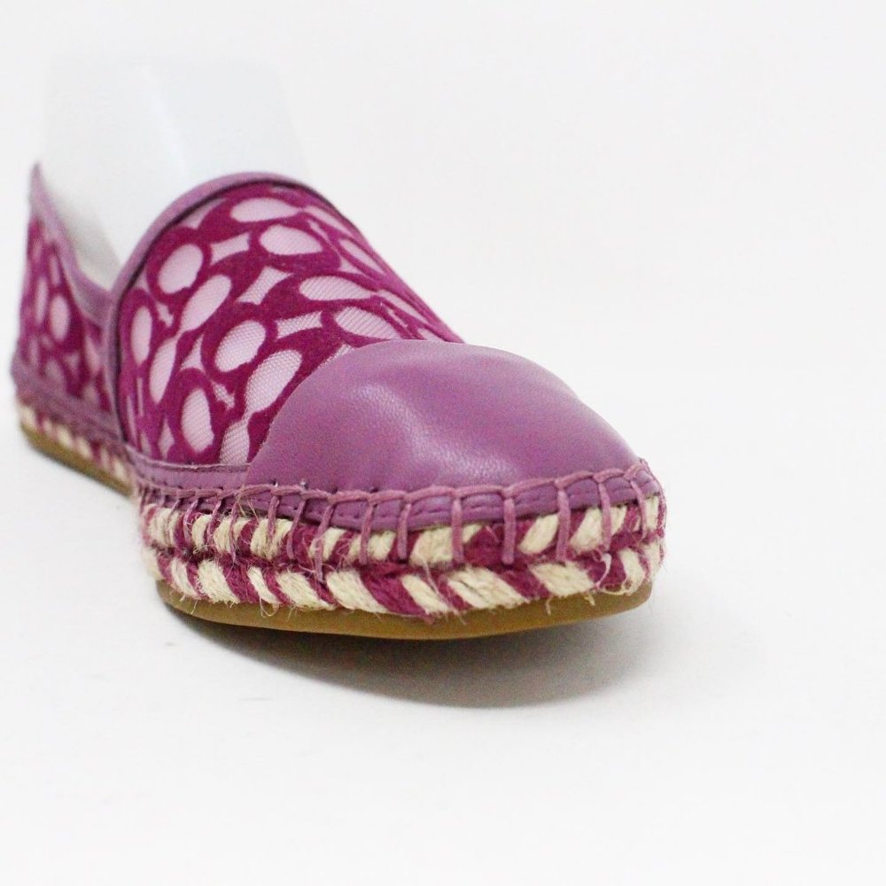 COACH #40467 Lilac Berry Cleo Espadrilles (US 6.5 EU 36.5) - Picture 4 of 9